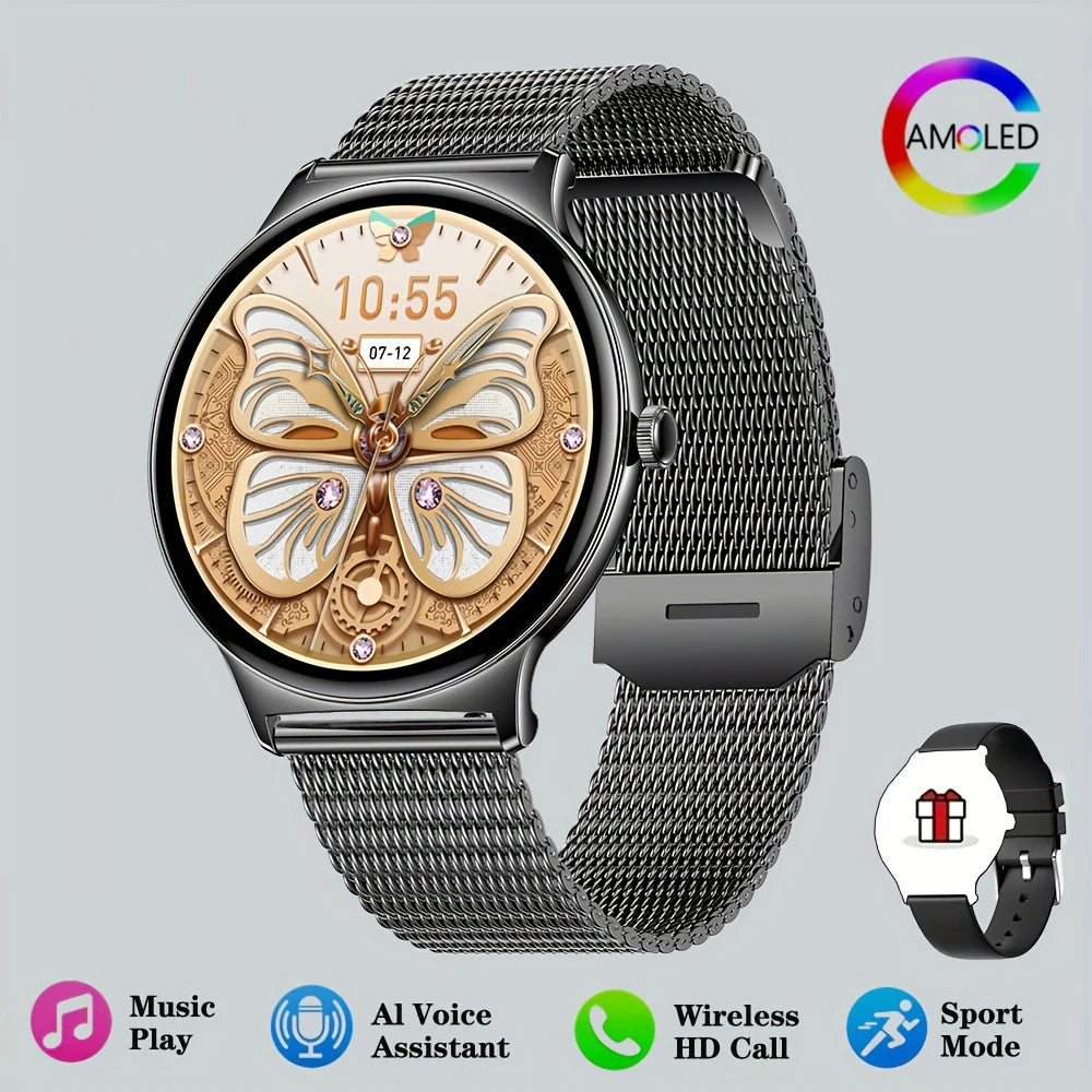 2026 New Ultra Thin1.43 inch HD 360*360 TFT Women Smart Watch Fitness Tracker Sports Bracelet Bluetooth Call Fashion Smart watch