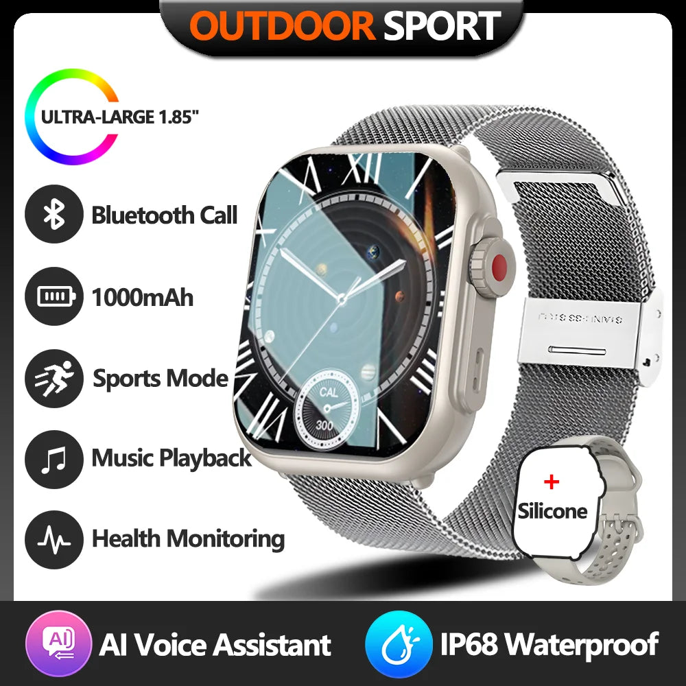 Watch Ultra 2 SE Smart Watch Men Women 1000mAh Bluetooth Call Sports Fitness Bracelet IP68 Waterproof Smartwatch IOS