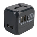 Universal All-in-One Wall Travel Charger Adapter with 2 USB And 1 Type C - Includes US EU UK AU Plugs for International Travel