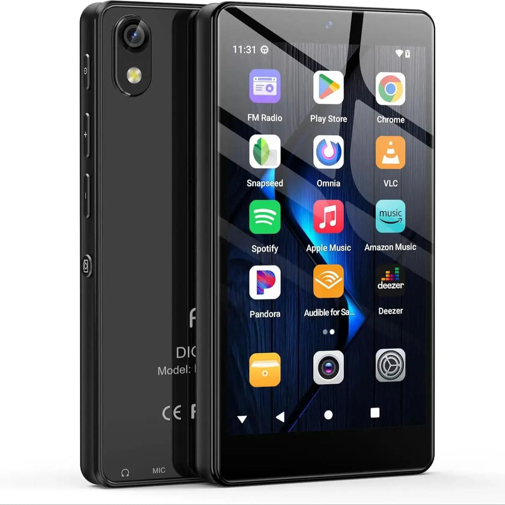 Android 13 32GB/96GB MP3 player with Bluetooth 5.0 and WiFi, Spotify, camera and speakers